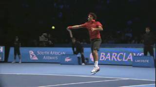 Roger Federer  Super Slow Motion Forehand [upl. by Attenhoj802]