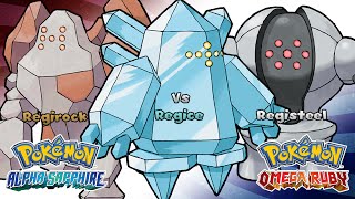 Pokémon Omega Ruby amp Alpha Sapphire  Regirock Regice amp Registeel Battle Music HQ [upl. by Tamas]