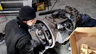 Eaton transmission and clutch removal [upl. by Rogerg]