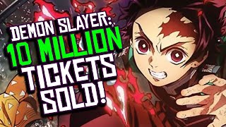 Demon Slayer Movie Sells 10 MILLION TICKETS Manga BREAKS More Records [upl. by Dammahum]