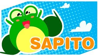 El Sapo Sapito  Cancion infantil  Preescolar  Cancion de las vocales  Tututras TV [upl. by Danit]