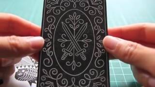 Playing Cards Linoprint Process [upl. by Fabriane]