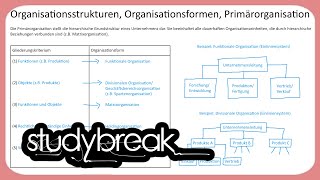 Organisationsstrukturen Organisationsformen Primärorganisation  Enterprise Transformation [upl. by Genaro291]