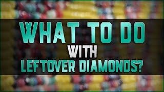 Secret Diamond Painting Technique  What to do with leftover diamonds  Diamond Art Tip [upl. by Ellenoj]