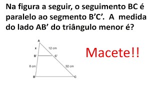 Video 3  Exercícios Triângulo Razão e proporção [upl. by Steere]