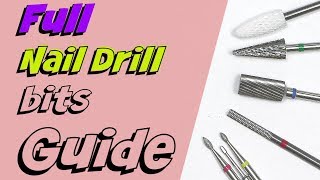 Nail Drill Bits Explained for Beginners [upl. by Poul]