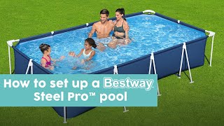 How to set up a Bestway Steel Pro pool [upl. by Etra]