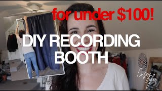 DIY  Recording Vocal Booth Tutorial for Under 100 [upl. by Kindig]