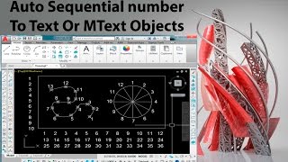 How to Auto Sequential Numbering In Autocad AutoCAD Tips amp Tricks  TCOUNT Command [upl. by Einaej139]