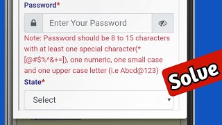 Fix password should be 8 to 15 character special character numeric upper case small case letter [upl. by Serrano]