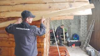 Gartenhaus Hütte Hobbithaus selber bauen TimberTeam Bausatz [upl. by Elsbeth]