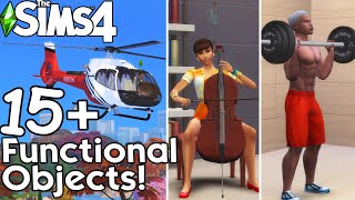 The Sims 4 15 FUNCTIONAL OBJECTS MODS with New Activities amp Gameplay [upl. by Seton]