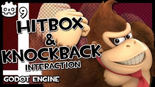 HITBOX COLLISION amp KNOCKBACK  Godot 35 Platform Fighter Tutorial  Part 9 [upl. by Ayikur676]