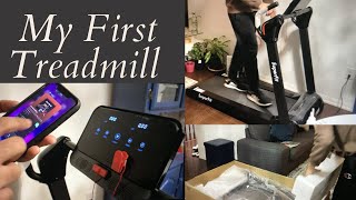 MY FIRST TREADMILL  UNBOXING amp FIRST IMPRESSION [upl. by Plusch]