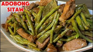 Adobong Sitaw  Sitaw Recipe  Long beans recipe [upl. by Rapsac]