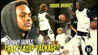 HOODIE BRONNY ACTIVATED Bronny James amp Mikey Williams DUNKING amp JELLY at JordanFOF [upl. by Hollyanne]