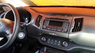 How to Remove Radio  CD Player from Kia Sportage 2013 for Repair [upl. by Esnohpla509]