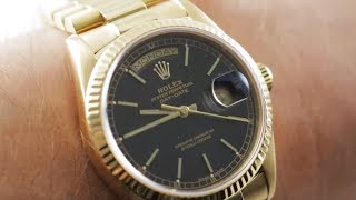 Rolex DayDate 18038 Vintage Rolex Watch Review [upl. by Audra]