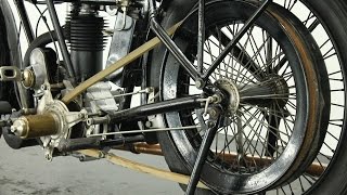 Rudge Multi TT 500cc 1920 1 cyl ioe  vintage motorcycle  start up [upl. by Lezley]