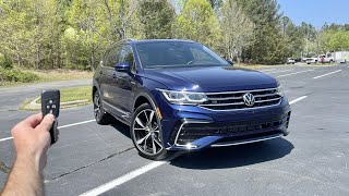 2023 Volkswagen Tiguan 20 SEL R Line Start Up Test Drive Walkaround POV and Review [upl. by Nagah]