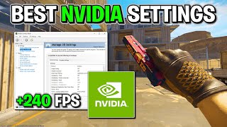 Best Nvidia Settings for CS2 FPS Boost amp Low Latency [upl. by Heyman]