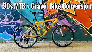 90s MTB to Gravel Bike Conversion 1997 Cannondale F300 [upl. by Beau561]