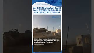 Kronologi Tank Merkava Dijarah lalu Awaknya Dibunuh Brigade AlQassam Senapan Mesin Disita [upl. by Anitaf]