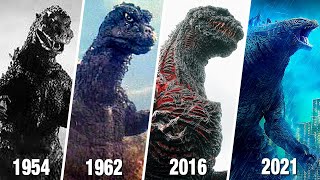 EVOLUTION of GODZILLA in Movies  from 1954 to 2021  Godzilla vs Kong 2021 [upl. by Chilson196]