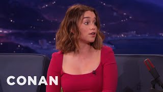 Emilia Clarke On Daenerys Many Titles  CONAN on TBS [upl. by Thora]