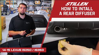 HOW TO Lexus IS250  IS350 Rear Diffuser Install  STILLEN [upl. by Fenner]