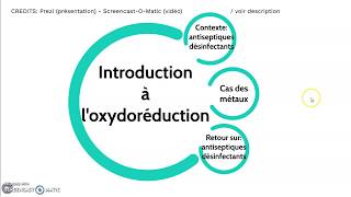 Introduction à loxydoréduction antiseptiques et désinfectants [upl. by Cullie]