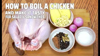 How To Boil A Whole Chicken amp Make It Tasty  Youtube [upl. by Kristian]