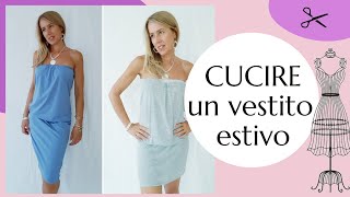 Cucire un vestito estivo in 20 DIY FACILE [upl. by Eoj]