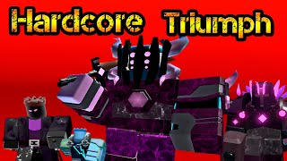 Triumph Hardcore MODE Roblox Tower Defense Simulator [upl. by Hanley]