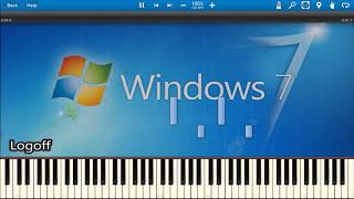 WINDOWS 7 SOUNDS IN SYNTHESIA [upl. by Aicemed157]