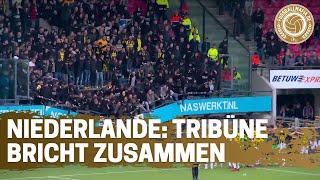 Niederlande Tribüne kracht im Gästeblock zusammen NEC Nijmegen vs Vitesse Arnheim [upl. by Correy]