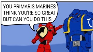 Why the Firstborn are SUPERIOR to Primaris  Warhammer 40k comic dub [upl. by Tilla]