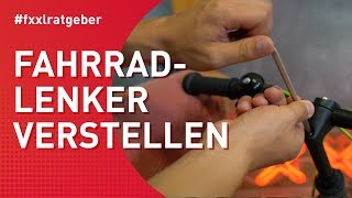 Fahrradlenker verstellen  so gehts richtig [upl. by Kabab]