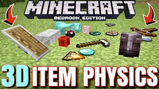 3D ITEM PHYSICS Update Minecraft PE 116100 Realistic 3D Item Drops [upl. by Innis219]