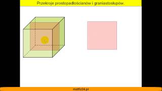 Przekroje prostopadłościanów i ostrosłupów  Matfiz24pl [upl. by Eltsirk822]