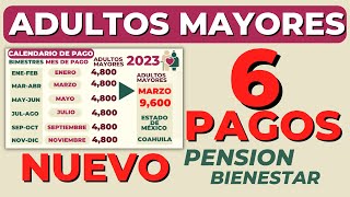 📅ADULTOS MAYORES NUEVO CALENDARIO de PAGOS✅ Pensión Bienestar 2023 Actualización 6 Bimestres [upl. by Seema698]