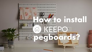 How To Install Keepo Pegboards [upl. by Lanford]