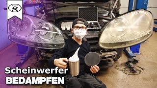 Autoscheinwerfer mit Dampf Aufbereiten  Steam reconditioning car headlights  Tutorial  VitjaWolf [upl. by Hallerson604]