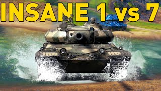 INSANE 1 vs 7 IN VZ 55  World of Tanks [upl. by Cochrane]