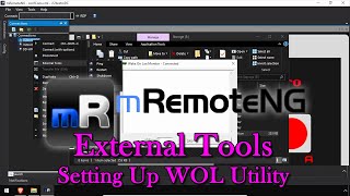 mRemoteNG Advanced External Tools  Setting Up WOL Utility [upl. by Spatola712]