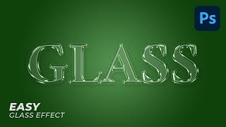 Glass Text EffectGlass Logo Effect  Photoshop Tutorial Easy [upl. by Kain171]