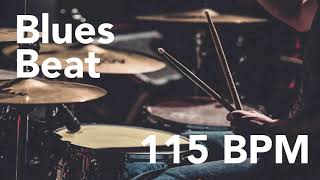 Blues Drums Beat 115 BPM [upl. by Leavitt980]