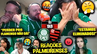 REAÇÕES dos PALMEIRENSES FURIOSOS com a ELIMINAÇÃO  PALMEIRAS 1X0 FLAMENGO REACT COPA DO BRASIL [upl. by Eeleak]