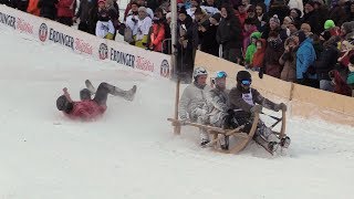 Hornschlittenrennen in GarmischPartenkirchen [upl. by Lavinie]