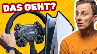 Der perfekte SimRacing Hack PC Lenkrad auf der PS5 spielen [upl. by Umeko]